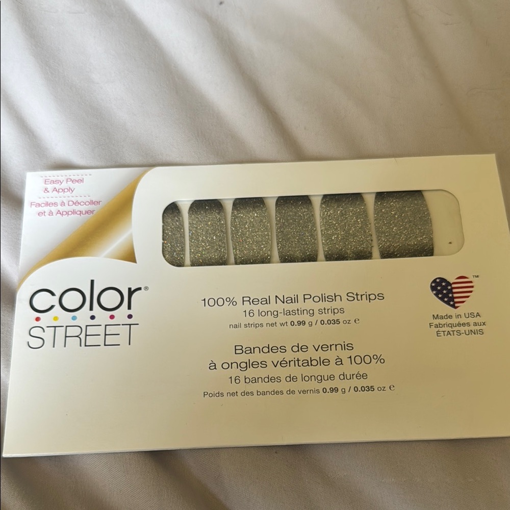 Color Street Glitter Nail Strips - Shimmering Silver Underground Magic